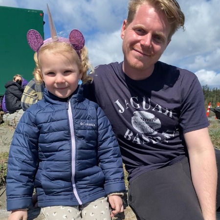 Rylea Nevaeh Whittet with Brett Heldof at the set of Maid.